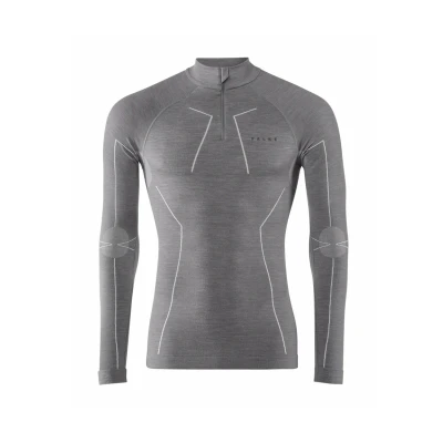 Abbildung von Falke Wooltech Functional Underwear FOR COLD TO VERY Conditions Unterhemd/shirt, Herren, Größe: Small, Grey heather