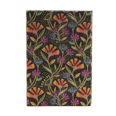 Abbildung von Paperblanks 18 Monatskalender 2025, Wildblumen, Mini, Horizontal, Elastikband Verschluss