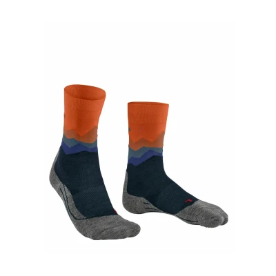 Abbildung von FALKE Herren Wandersocken TK2 Explore M So Wolle Funktionsmaterial antiblasen dick 1 Paar, Blau Marine 6123 Crest O, 39 41