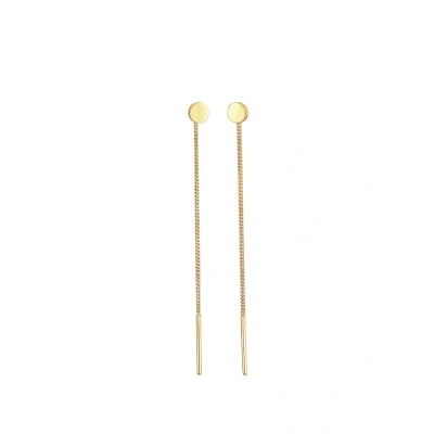 Abbildung von Elli Basic Design Ohrringe goldcoloured, Damen, Größe: One Size, Gold coloured