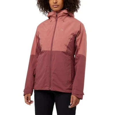 Abbildung von Jack Wolfskin Glaabach 3IN1 Regenjacke / wasserabweisende Jacke, Damen, Größe: Large, Red ochre