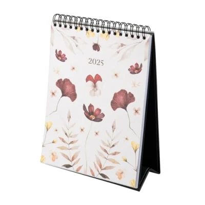 Abbildung von Kokonote Kalender 2025 Tischkalender Nuit Florale Familienplaner zum Aufstellen 17 x cm Jahreskalender