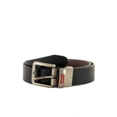 Abbildung von Levi&#039;s Kids Unisex Lan Vendbart læderbælte 9a6896 Belt, Schwarz, S EU