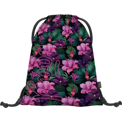 Abbildung von Baagl Turnbeutel für Mädchen und Damen Schuhbeutel, Schule Kindergarten Sportbeutel, Sportrucksack (Paradise)