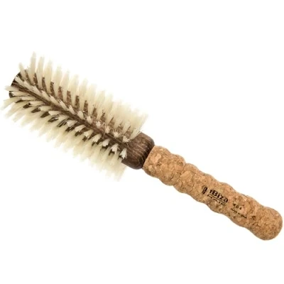 Abbildung von Ibiza Hair Rundbürste Eco Korkholz B4 Natur Professionell Handgefertigt Groß