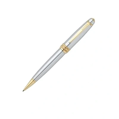 Abbildung von Cross Bailey Medalist Kugelschreiber (Drehmechanik, Schreibfarbe schwarz, Strichstärke M, inkl. Premium Geschenkbox) Chrom/Goldplattiert
