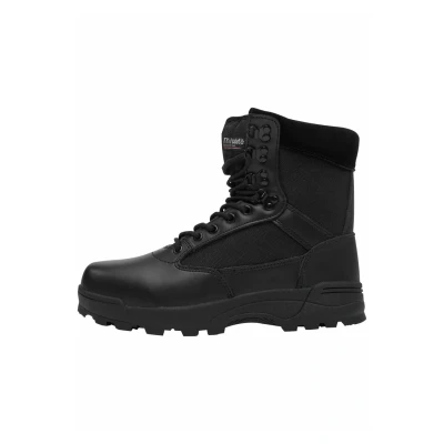 Abbildung von Brandit Herren Tactical Boots Zipper Taktische Militärstiefel, Schwarz, 40 EU