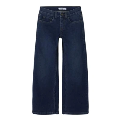 Abbildung von Name it Nkfrose WIDE Jeans Straight Leg für Kinder, Größe: 146, Dark blue denim