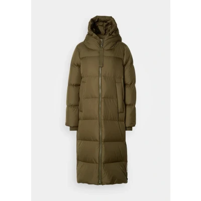 Abbildung von Marc O&#039;Polo HERO COAT WITH HOOD Backpack Belts Inside Daunenmantel, Damen, Größe: 40, Mossy olive