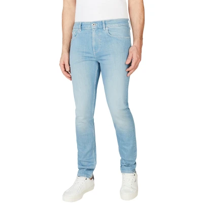 Abbildung von Pepe Jeans SLIM Tapered Fit, Herren, Größe: 33x34, Light blue stretch