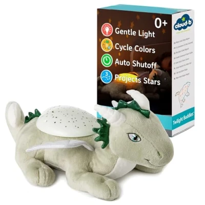 Abbildung von Cloud B Calming Nightlight Star Projector Gentle Brightness 3 Farben Sternbilder Auto Shutoff Twilight Buddies Dragon