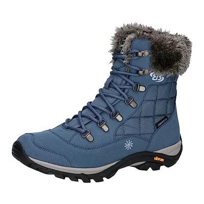 Abbildung von Brütting Damen Himalaya Schneestiefel, blau, 36 EU