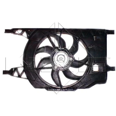 Abbildung von NRF 47366 Lüfter 370 12 175 mit Kühlerlüfterrahmen (Zarge) RENAULT: CLIO 2