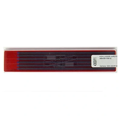 Abbildung von KOH I NOOR Farbige Minen für Druckbleistift mit 2 mm Durchmesser und 120 mm, Blau, 12 Stück (1 Stück)