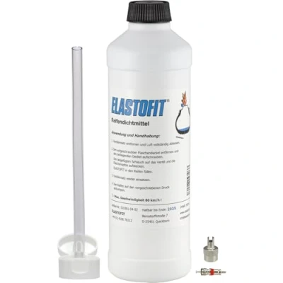 Abbildung von ELASTOFIT Reifendichtmittel Reifendicht 500ml Ersatz Reifenpannenset 10 Jahre haltbar