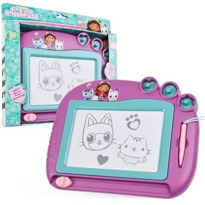 Abbildung von Gabby&#039;s Dollhouse Magnettafel Kinder Spielzeug, Abwischbare Magnet Maltafel Zaubertafel