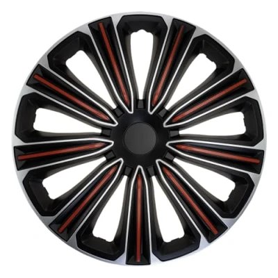 Abbildung von J TEC Rosso J15592 Radblenden 15Zoll silber, schwarz, Rot