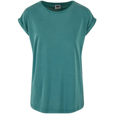 Abbildung von Urban Classics Extended Shoulder Tshirt basic, Damen, Größe: Large, Paleleaf