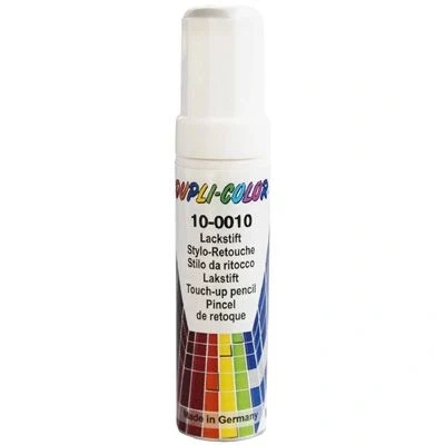 Abbildung von DUPLI COLOR 598401 Fahrzeug Kombinationslack Stift RAL ACRYL 9006 weißaluminium seidenmatt 12 ml