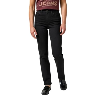 Abbildung von Wrangler Jeans Straight Leg, Damen, Größe: 32x34, Drainpipe