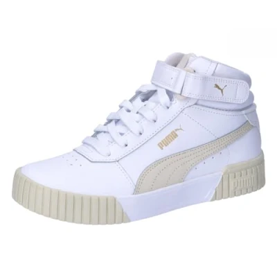 Abbildung von PUMA Damen Carina 2.0 Mid Sneaker, White Alpine Snow Gold, 38.5 EU