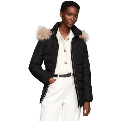 Abbildung von Tommy Hilfiger Heritage TYRA Jacket Daunenjacke, Damen, Größe: Small, Black
