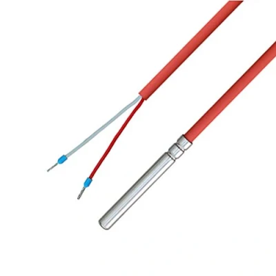 Abbildung von iOVEO 036HS02202 PT1000 Kabelfühler/Temperaturfühler/Solarfühler/Temperatursensor mit Silikon Leitung bis 200C