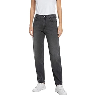Abbildung von Replay Damen Jeans Keida Baloon Fit, Dark Grey 097 (Grau), 27W / 28L