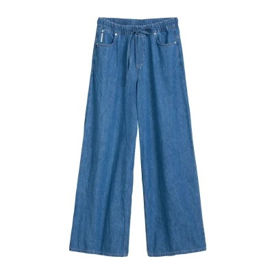 Abbildung von Marc O&#039;Polo Denim ONNA Wide LEG Leg, Damen, Größe: 28x32, Aqua