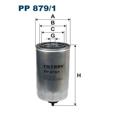 Abbildung von FILTRON PP 879/1 Kraftstofffilter Anschraubfilter IVECO: EuroCargo I III