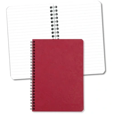 Abbildung von Clairefontaine 785362C Spiralbuch Age Bag DIN A5, 14,8 x 21 cm, liniert, 60 Blatt, 1 Stück Rot