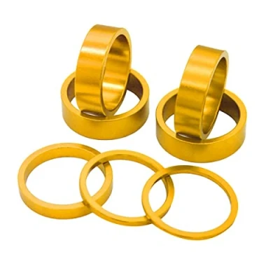 Abbildung von PLATT Fahrrad Ahead Vorbau Spacer 1/8&quot; Aluminium MTB Rennrad Distanzscheiben Headset 2mm/3mm/5mm/4x10mm（7PCS）