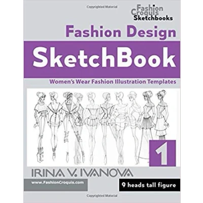 Abbildung von Fashion Design Sketchbook: Women’s Wear Illustration Templates. 9 heads tall figure. (Fashion Croquis Sketch Books)