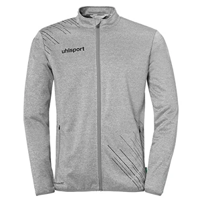 Abbildung von uhlsport Herren Score 26 Classic Jacke Sport Fußball Trainingsjacke Sweatshirt Sweatjacke, Dark Grau Melange/schwarz, S EU