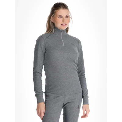 Abbildung von Odlo Langarmshirt steel grey melange, Damen, Größe: 34, melange
