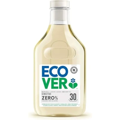Abbildung von Ecover ZERO Flüssigwaschmittel (1,5 L/30 Waschladungen), Waschmittel mit pflanzenbasierten Inhaltsstoffen, Sensitiv für Allergiker und empfindliche Haut