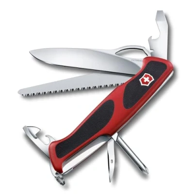 Abbildung von Victorinox Schweizer Taschenmesser Gross, Ranger 78 M, Swiss Army Knife, Multitool, 12 Funktionen, Einhand Feststellklinge, Kapselheber