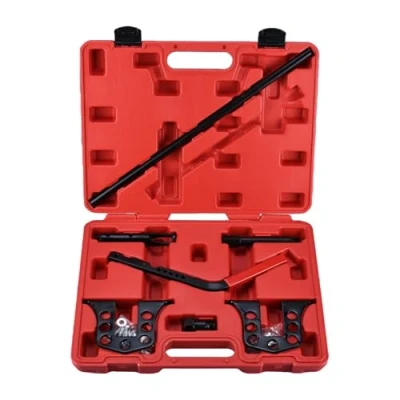 Abbildung von FreeTec Universal Ventilfederspanner Druckluft Ventile Montage Set Ventilschaftdichtung KFZ Werkzeug inkl. Koffer