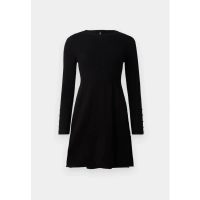 Abbildung von ONLY Onlnatascha Pearl O NECK Dress Strickkleid, Damen, Größe: 3XL, Black