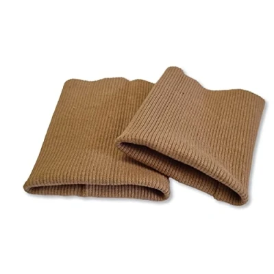 Abbildung von USIT, Handgelenke aus Baumwolle, 8 x 9 cm, ideal zur Reparatur von Hemden und Sweatshirts, 1 Paar, Beige