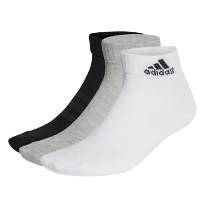Abbildung von adidas Performance Ankle Unisex 3 PACK Socken Medium grey heather white black, Größe: 37 39, black