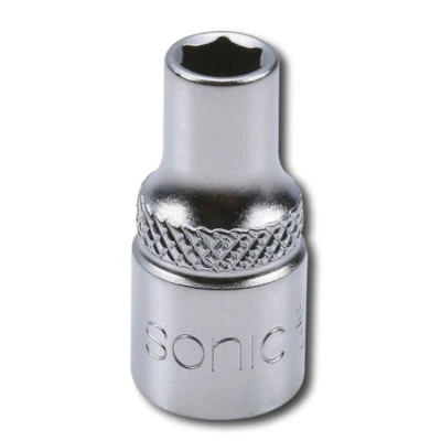 Abbildung von SONIC 21506 Steckschlüsseleinsatz 1/4 Innensechskant DIN 3120 , 3124 6 mm Chrom Vanadium Stahl