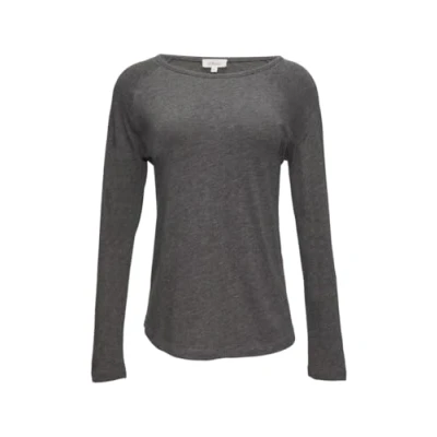 Abbildung von s.Oliver Damen 2154334 T Shirt Langarm, Grau/Schwarz 9730, 42