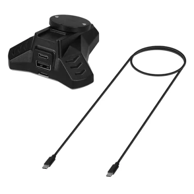 Abbildung von kwmobile Ladestation kompatibel mit Logitech G Pro X Superlight/G Wireless / G903 G703 G403 Maus Charging Station Mouse Charger Dock USB Kabel Schwarz