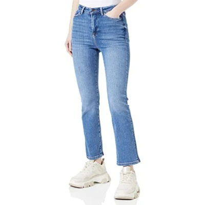 Abbildung von Vero Moda Women&#039;s VMSTELLA HR Kick Flare Jeans BA3272 VMA Hose, Medium Blue Denim, 27W / 30L