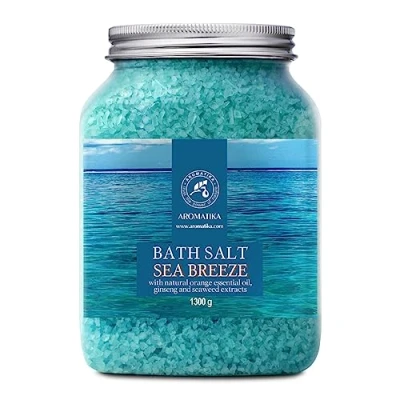 Abbildung von Badesalz Meeresbrise 1300g Natürlichem Ätherischen Orangenöl &amp; Extrakten Aus Ginseng Algen für Guten Schlaf Baden Körperpflege Wellness Schönheit Entspannung Aromatherapie Spa