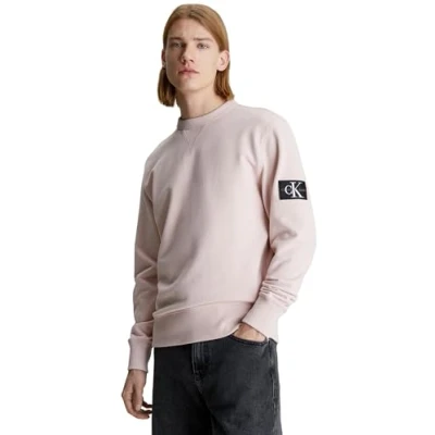 Abbildung von Calvin Klein Jeans Badge CREW NECK Sweatshirt, Herren, Größe: XXL, Sepia rose