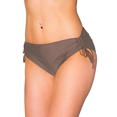 Abbildung von Aquarti Damen Bikinihose mit Raffung und Schnüren, Farbe: Hellbraun, Größe: 42