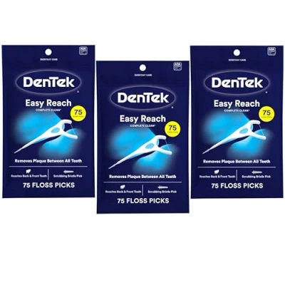 Abbildung von DenTek, Complete Clean Floss Picks 75 Zahnseide, 3 Stück, 225 Stück