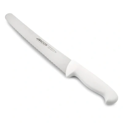 Abbildung von Arcos Serie 2900 Gebäckmesser Kuchenmesser Klinge Nitrum Edelstahl 250 mm HandGriff Polypropylen Farbe Weiße